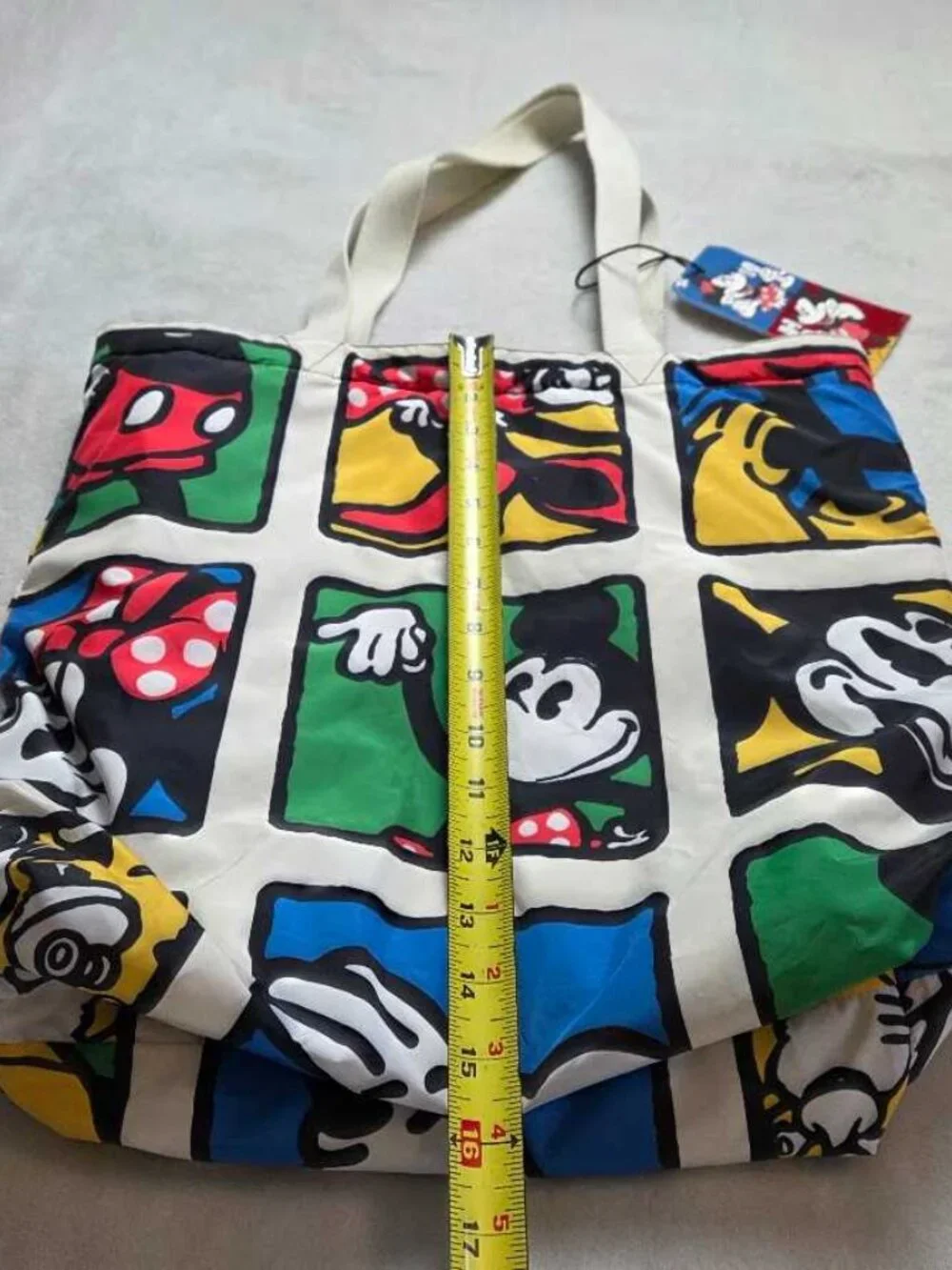 New Levi's x Disney Mickey Mouse & Friends quilted reversible tote bag